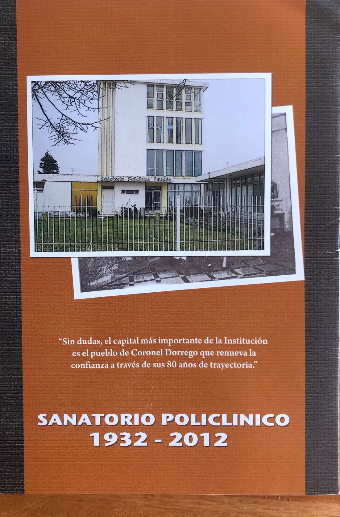 nota de prensa antigua del sanatorio policinico de Dorrego.